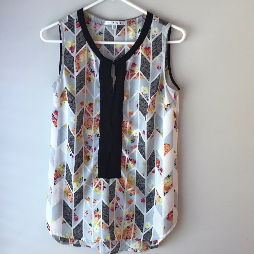 CAbi Women’s Sleeveless Blouse Size XS